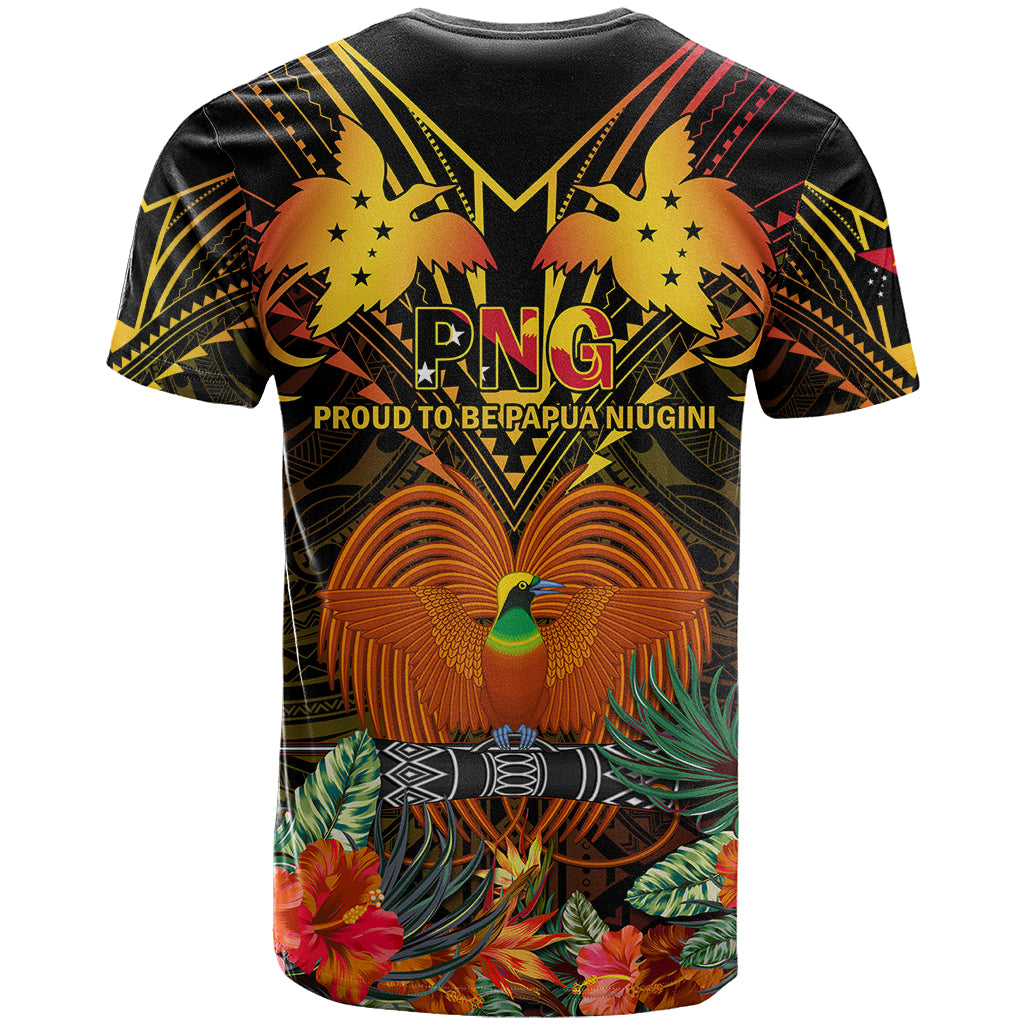 Papua New Guinea Chimbu Province T Shirt Papua Niugini Coat Of Arms With Flag Style LT14 - Polynesian Pride