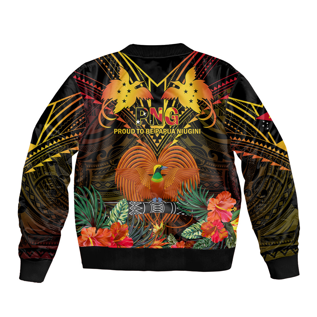 Papua New Guinea East New Britain Province Bomber Jacket Papua Niugini Coat Of Arms With Flag Style LT14 - Polynesian Pride