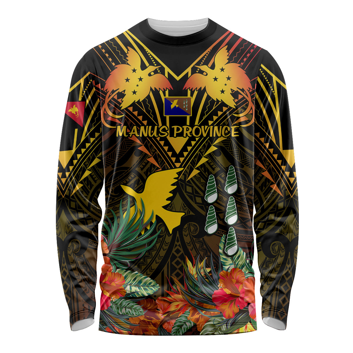 papua-new-guinea-manus-province-long-sleeve-shirt-papua-niugini-coat-of-arms-with-flag-style