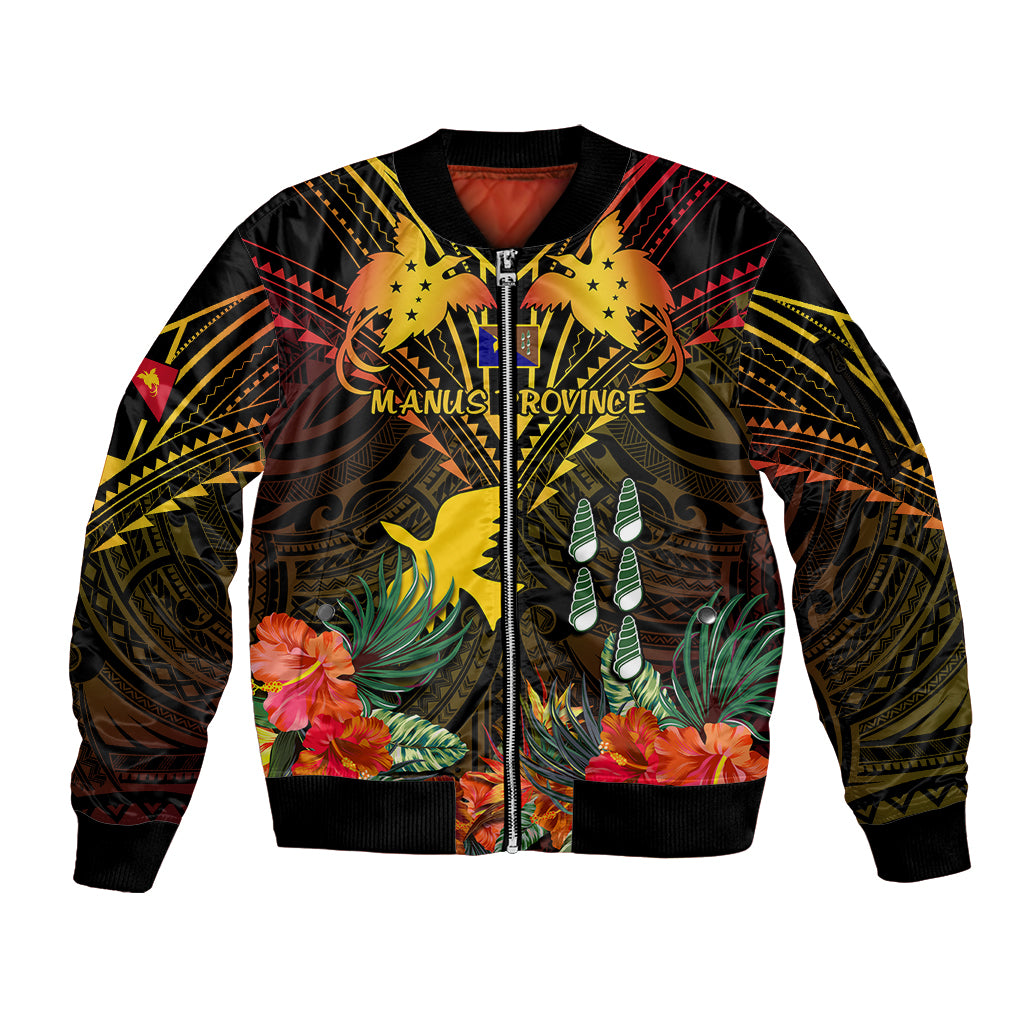 papua-new-guinea-manus-province-sleeve-zip-bomber-jacket-papua-niugini-coat-of-arms-with-flag-style