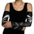 Custom New Zealand Silver Fern Football Arm Sleeves Go Aotearoa Grunge Black - Polynesian Pride