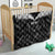 Custom New Zealand Silver Fern Football Quilt Go Aotearoa Grunge Black - Polynesian Pride