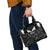 Custom New Zealand Silver Fern Football Shoulder Handbag Go Aotearoa Grunge Black - Polynesian Pride