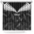 Custom New Zealand Silver Fern Football Shower Curtain Go Aotearoa Grunge Black - Polynesian Pride