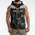 Custom New Zealand Silver Fern Football Sleeveless Zip Hoodie Go Aotearoa Grunge Black - Polynesian Pride
