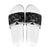 Custom New Zealand Silver Fern Football Slide Sandals Go Aotearoa Grunge Black - Polynesian Pride