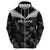 Custom New Zealand Silver Fern Football Zip Hoodie Go Aotearoa Grunge Black - Polynesian Pride