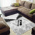 Custom New Zealand Silver Fern Football Area Rug Go Aotearoa Grunge White - Polynesian Pride