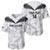 Custom New Zealand Silver Fern Football Baseball Jersey Go Aotearoa Grunge White - Polynesian Pride