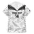 Custom New Zealand Silver Fern Football Family Matching Off The Shoulder Long Sleeve Dress and Hawaiian Shirt Go Aotearoa Grunge White - Polynesian Pride
