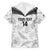 Custom New Zealand Silver Fern Football Family Matching Off Shoulder Short Dress and Hawaiian Shirt Go Aotearoa Grunge White - Polynesian Pride