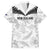 Custom New Zealand Silver Fern Football Family Matching Short Sleeve Bodycon Dress and Hawaiian Shirt Go Aotearoa Grunge White - Polynesian Pride