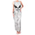Custom New Zealand Silver Fern Football Family Matching Tank Maxi Dress and Hawaiian Shirt Go Aotearoa Grunge White - Polynesian Pride