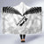 Custom New Zealand Silver Fern Football Hooded Blanket Go Aotearoa Grunge White - Polynesian Pride