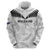 Custom New Zealand Silver Fern Football Hoodie Go Aotearoa Grunge White - Polynesian Pride