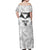 Custom New Zealand Silver Fern Football Off Shoulder Maxi Dress Go Aotearoa Grunge White - Polynesian Pride