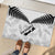 Custom New Zealand Silver Fern Football Rubber Doormat Go Aotearoa Grunge White - Polynesian Pride