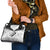 Custom New Zealand Silver Fern Football Shoulder Handbag Go Aotearoa Grunge White - Polynesian Pride