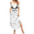 Custom New Zealand Silver Fern Football Summer Maxi Dress Go Aotearoa Grunge White - Polynesian Pride