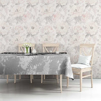 Custom New Zealand Silver Fern Football Tablecloth Go Aotearoa Grunge White - Polynesian Pride