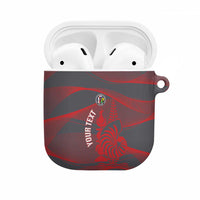 Custom New Caledonia Football AirPods Case Allez Les Cagous Grey Version - Polynesian Pride