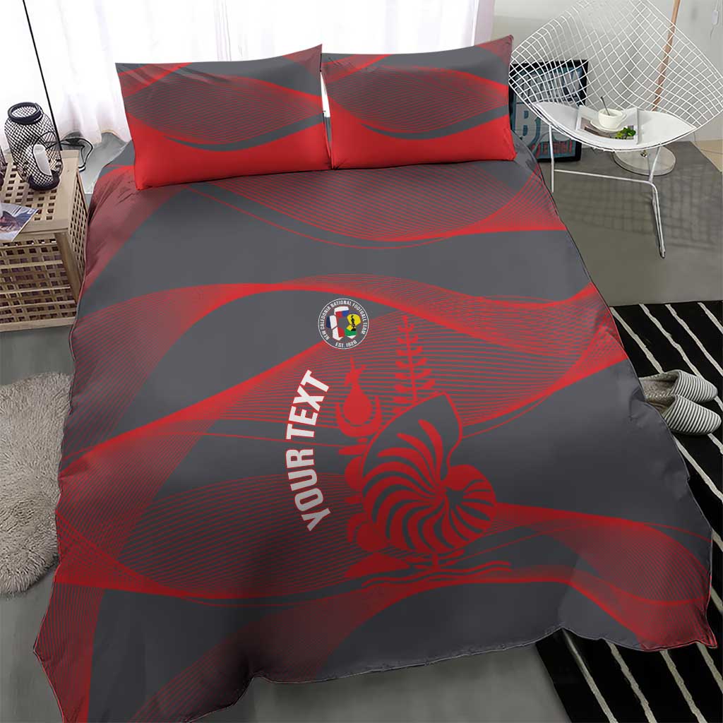 Custom New Caledonia Football Bedding Set Allez Les Cagous Grey Version - Polynesian Pride