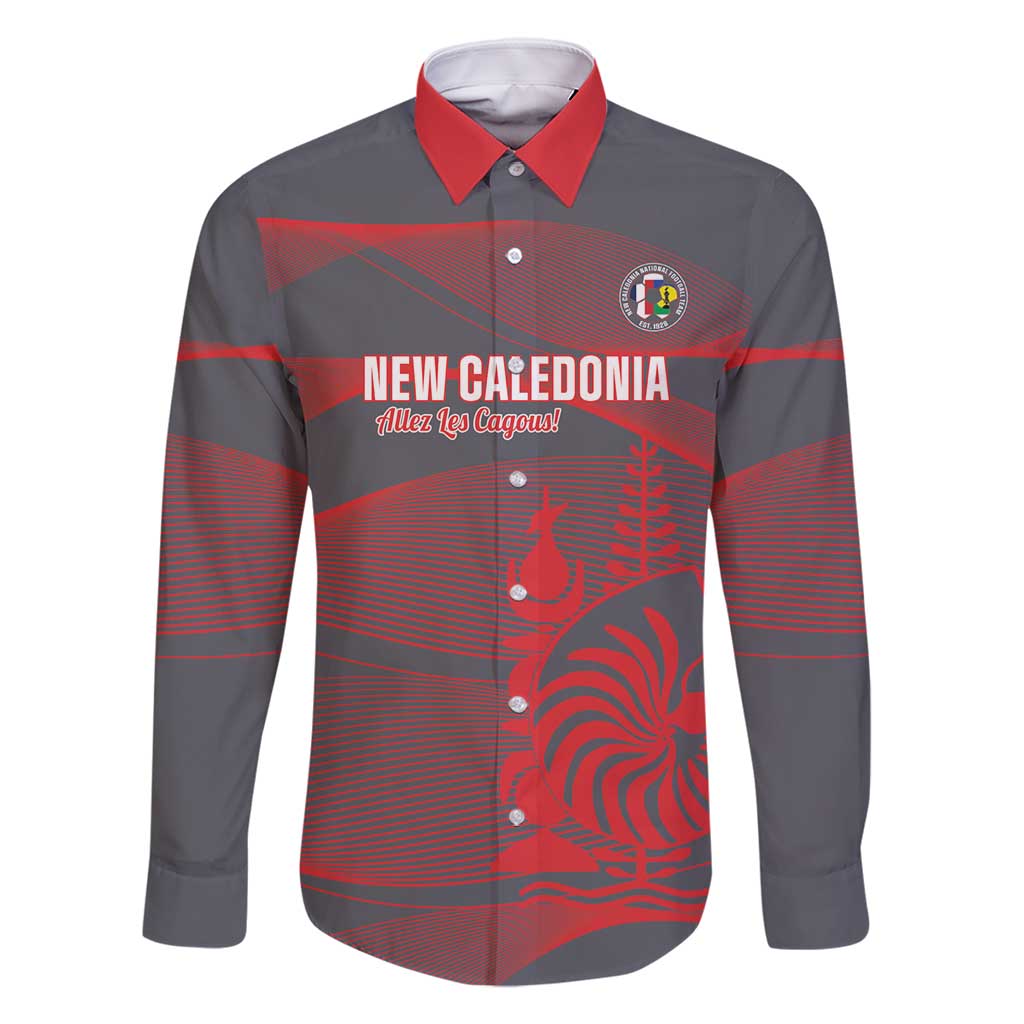 Custom New Caledonia Football Family Matching Off Shoulder Short Dress and Hawaiian Shirt Allez Les Cagous Grey Version - Polynesian Pride