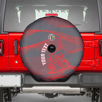 Custom New Caledonia Football Spare Tire Cover Allez Les Cagous Grey Version - Polynesian Pride