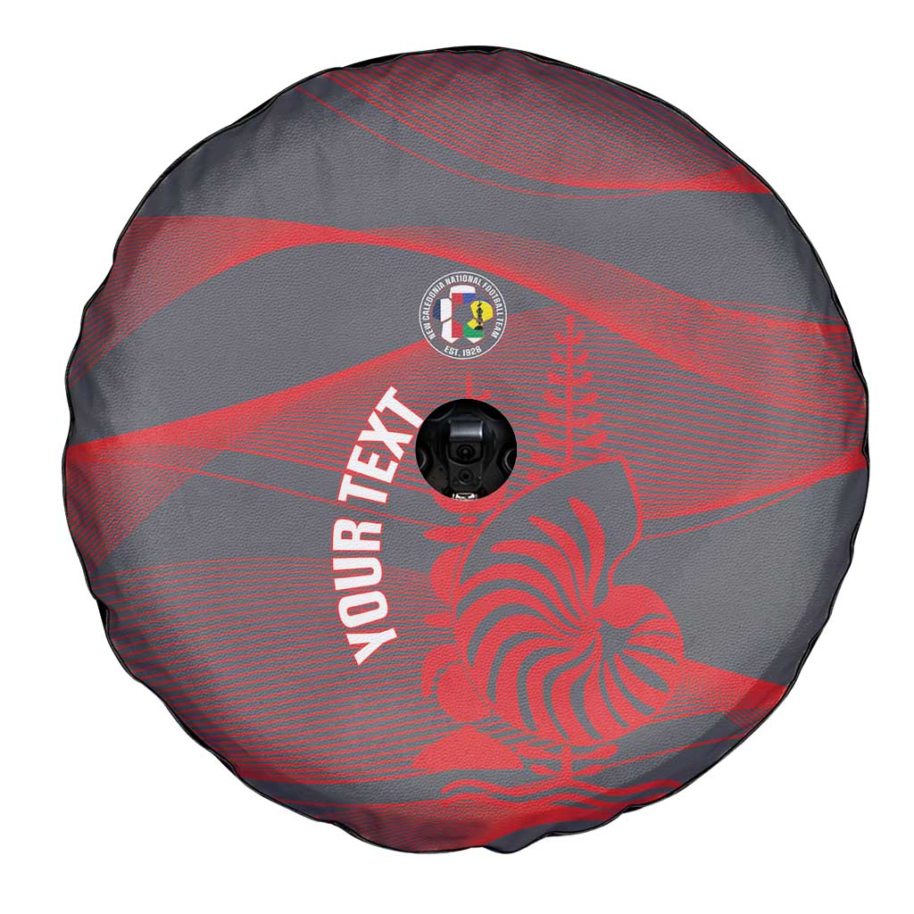Custom New Caledonia Football Spare Tire Cover Allez Les Cagous Grey Version - Polynesian Pride