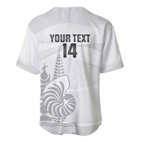 Custom New Caledonia Football Baseball Jersey Allez Les Cagous White Version - Polynesian Pride