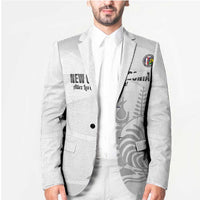 Custom New Caledonia Football Blazer Allez Les Cagous White Version - Polynesian Pride