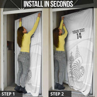 Custom New Caledonia Football Door Cover Allez Les Cagous White Version - Polynesian Pride
