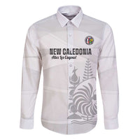 Custom New Caledonia Football Family Matching Puletasi and Hawaiian Shirt Allez Les Cagous White Version - Polynesian Pride