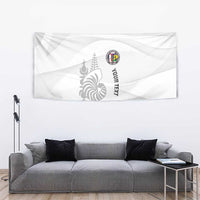 Custom New Caledonia Football Tapestry Allez Les Cagous White Version - Polynesian Pride
