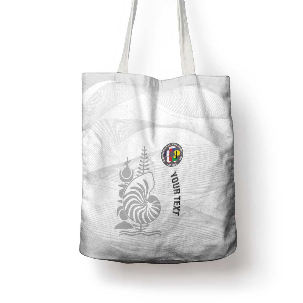 Custom New Caledonia Football Tote Bag Allez Les Cagous White Version - Polynesian Pride