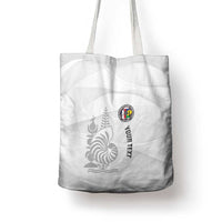 Custom New Caledonia Football Tote Bag Allez Les Cagous White Version - Polynesian Pride