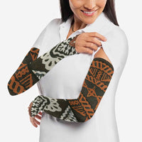 Bula Fiji Tapa Arm Sleeves Fijian Masi Vintage Vibes - Polynesian Pride