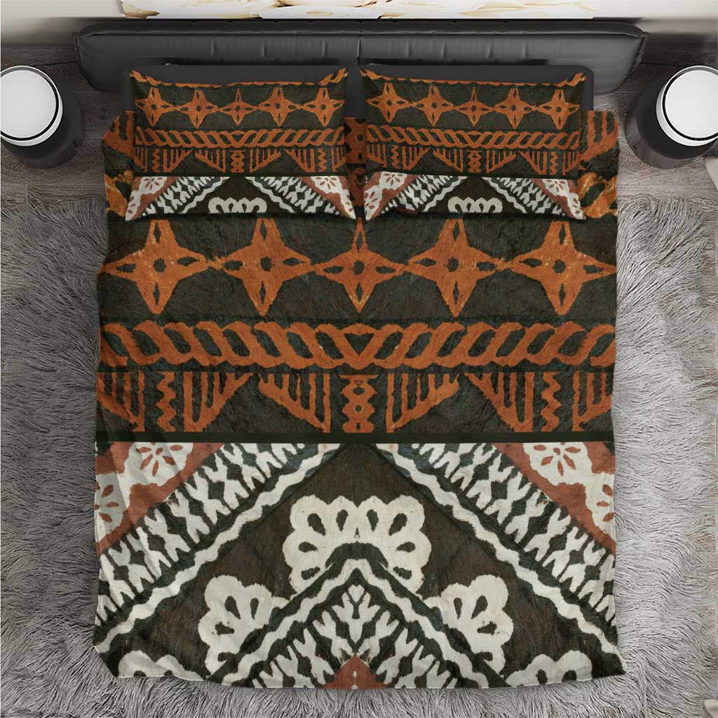 Bula Fiji Tapa Bedding Set Fijian Masi Vintage Vibes - Polynesian Pride