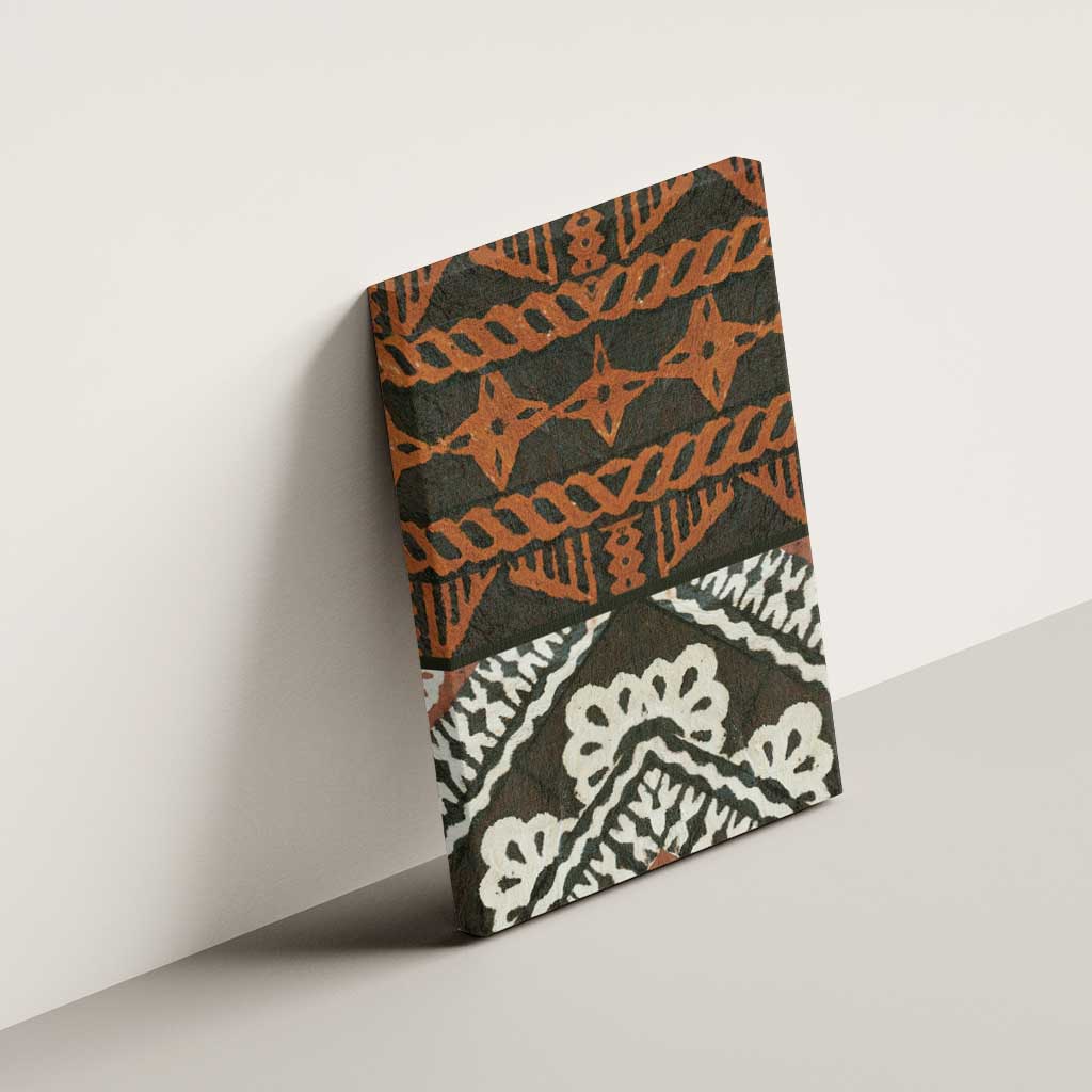 Bula Fiji Tapa Canvas Wall Art Fijian Masi Vintage Vibes - Polynesian Pride