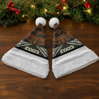 Bula Fiji Tapa Christmas Santa Hat Fijian Masi Vintage Vibes - Polynesian Pride
