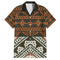 Bula Fiji Tapa Family Matching Long Sleeve Bodycon Dress and Hawaiian Shirt Fijian Masi Vintage Vibes - Polynesian Pride