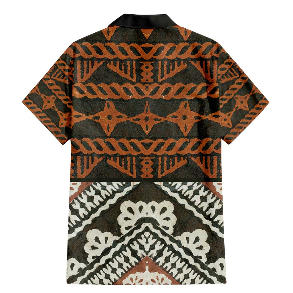 Bula Fiji Tapa Family Matching Mermaid Dress and Hawaiian Shirt Fijian Masi Vintage Vibes - Polynesian Pride