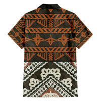 Bula Fiji Tapa Family Matching Puletasi and Hawaiian Shirt Fijian Masi Vintage Vibes - Polynesian Pride