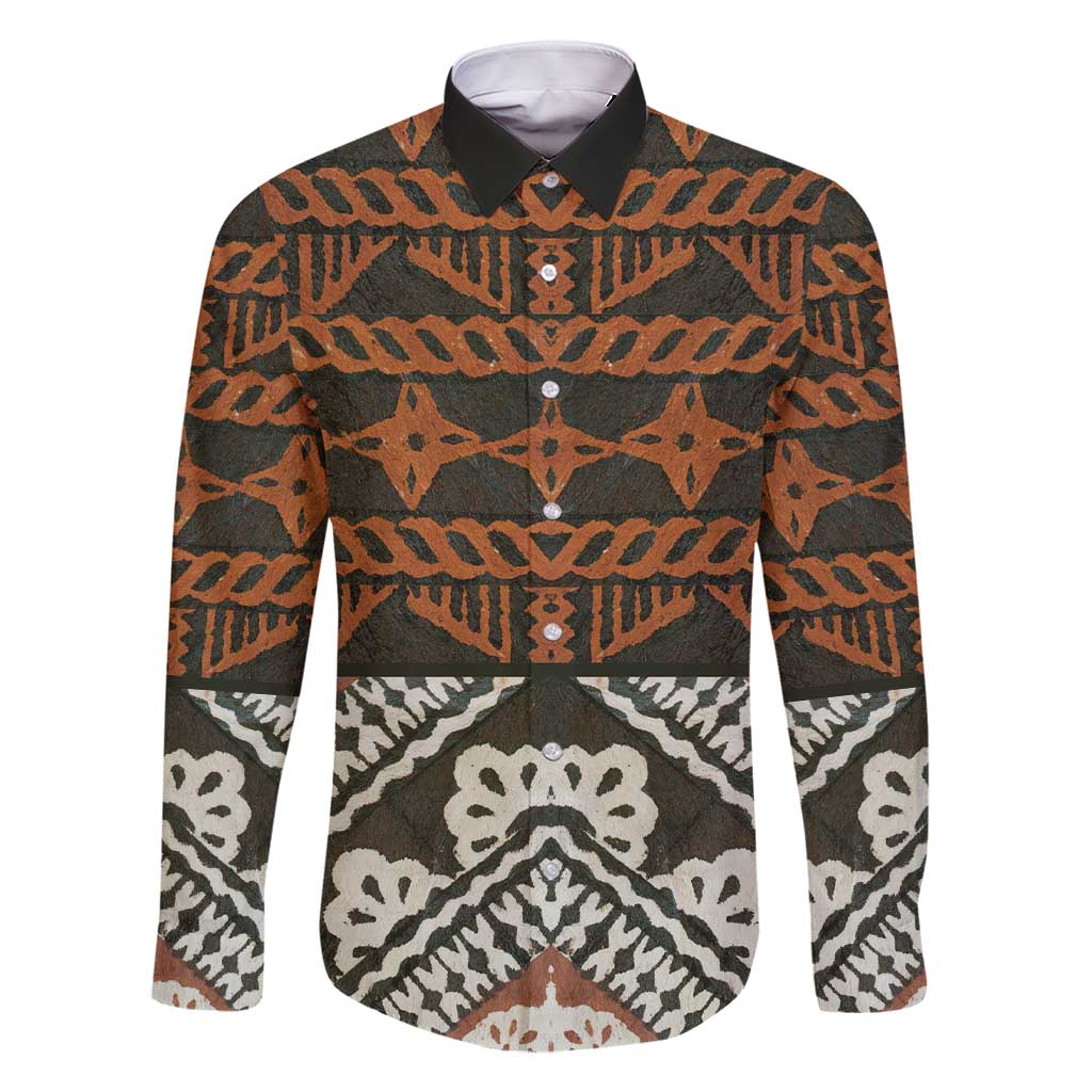 Bula Fiji Tapa Family Matching Short Sleeve Bodycon Dress and Hawaiian Shirt Fijian Masi Vintage Vibes - Polynesian Pride