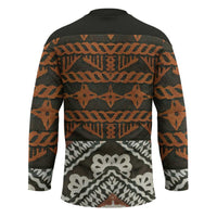 Bula Fiji Tapa Hockey Jersey Fijian Masi Vintage Vibes - Polynesian Pride