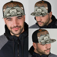 Bula Fiji Tapa Mesh Trucker Cap Fijian Masi Vintage Vibes - Polynesian Pride