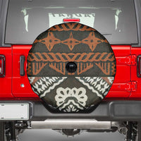 Bula Fiji Tapa Spare Tire Cover Fijian Masi Vintage Vibes - Polynesian Pride