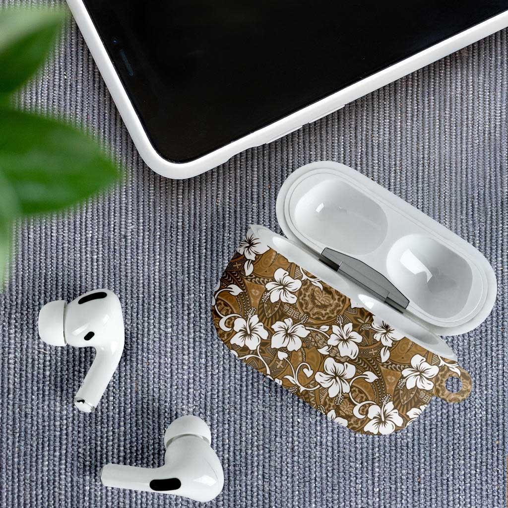Kuvui Bula Fiji AirPods Case Fijian Tapa Seamless Hibiscus - Polynesian Pride