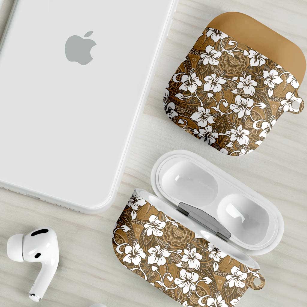 Kuvui Bula Fiji AirPods Case Fijian Tapa Seamless Hibiscus - Polynesian Pride