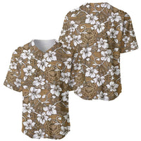 Kuvui Bula Fiji Baseball Jersey Fijian Tapa Seamless Hibiscus - Polynesian Pride